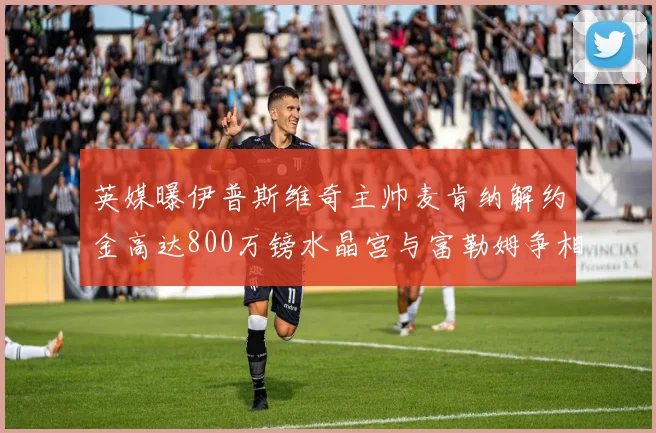 英媒曝伊普斯维奇主帅麦肯纳解约金高达800万镑水晶宫与富勒姆争相追逐